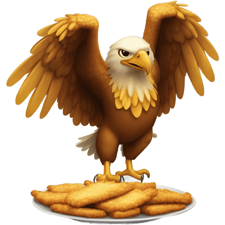 Fried eagle emoji