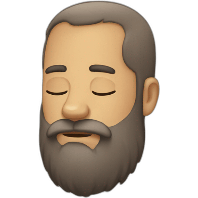 Beard boy sleepy emoji