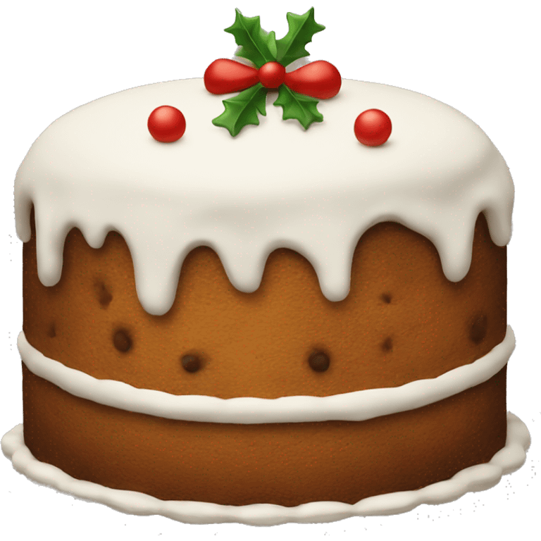 Christmas cake emoji