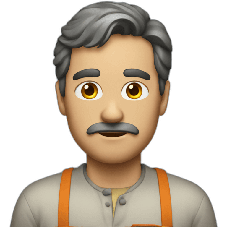 a man wondering what to make for supper emoji