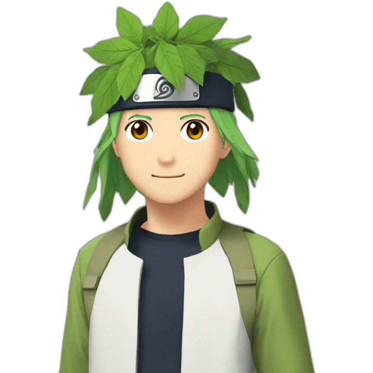 Leaf headband from Naruto anime emoji