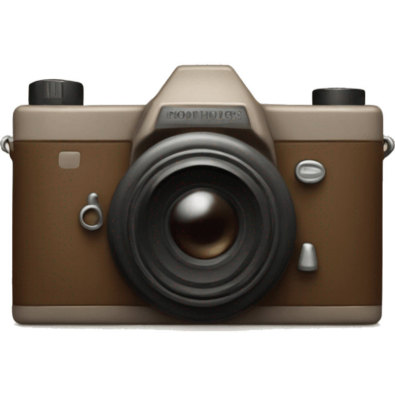 camera in brown tones emoji