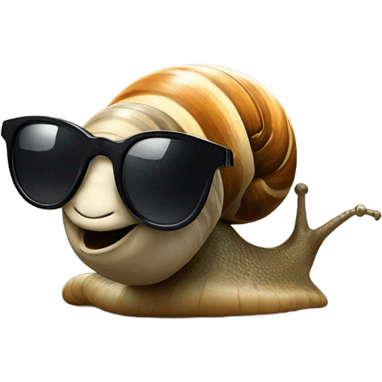 snail with sunglasses emoji