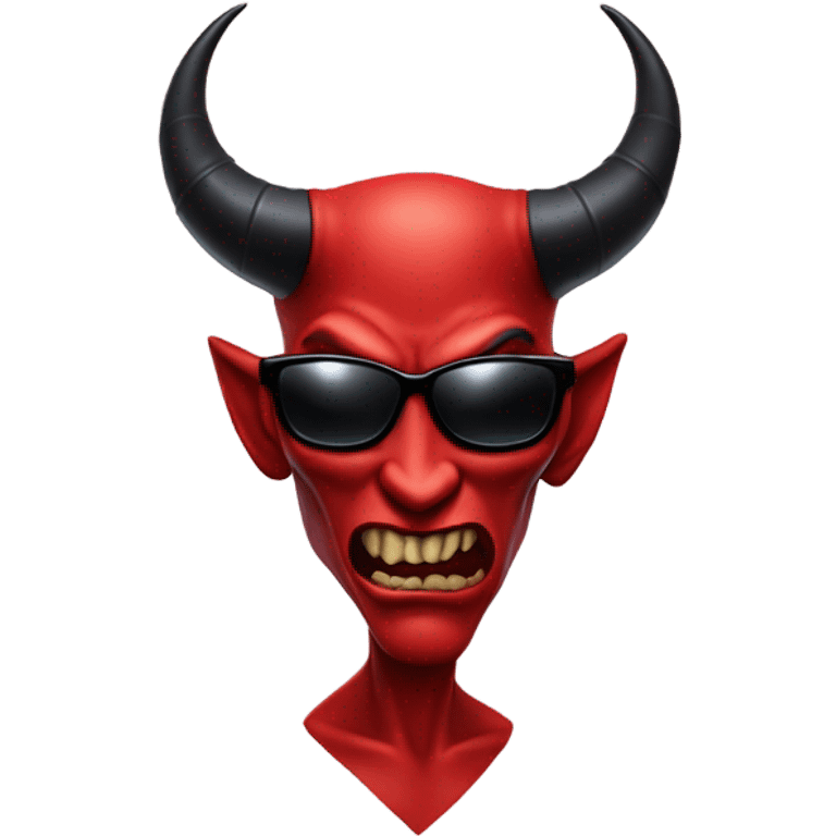 Devil wearing sunglasses  emoji