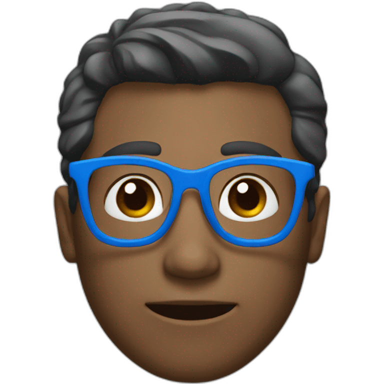 men with blue glasses emoji