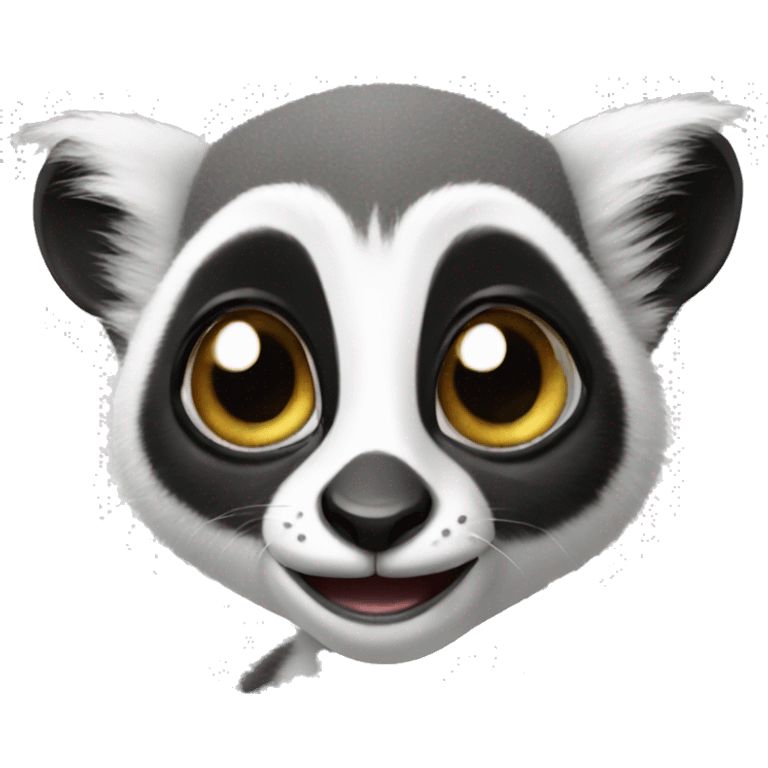 realistic cartoon lemur emoji