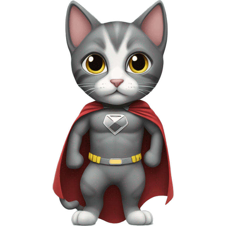 kitten superhero pose emoji