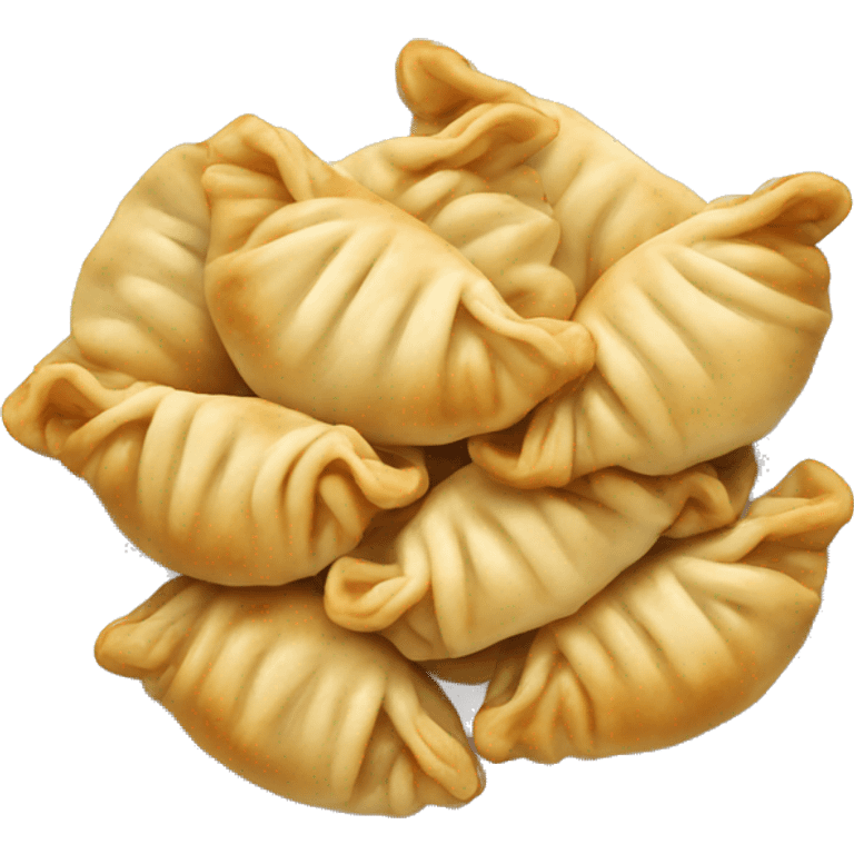 Plate of pirogies emoji