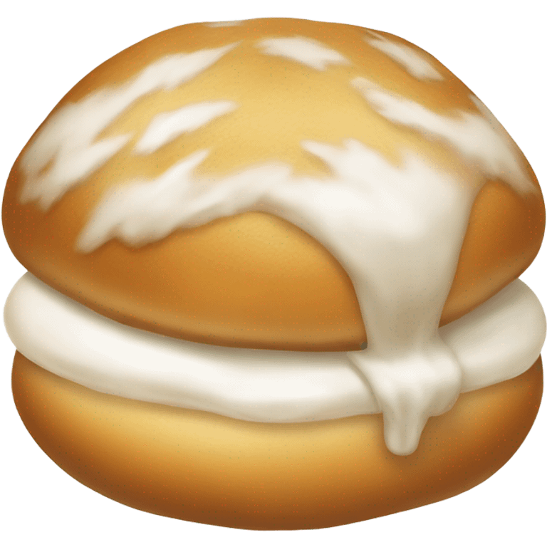 Bun with cream emoji