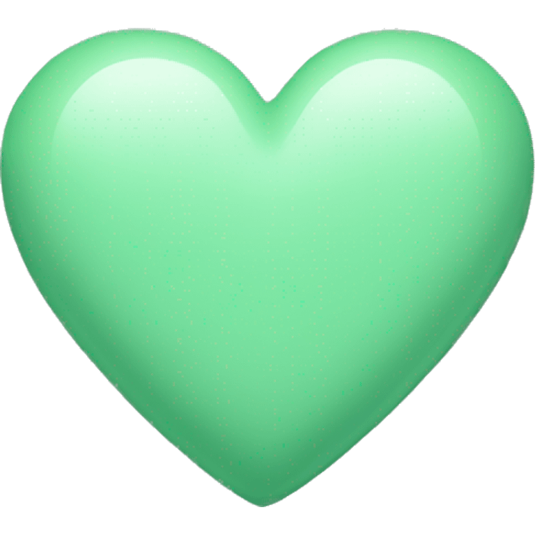 pastel green heart  emoji