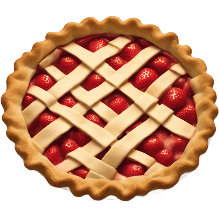 strawberry rhubarb pie emoji