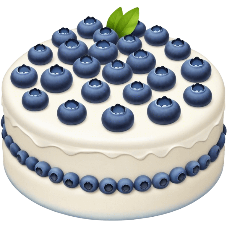 Cake with blueberry  emoji