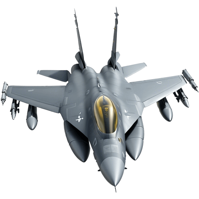 F-16 Fighting Falcon - General Dynamics (Stealth grey) emoji