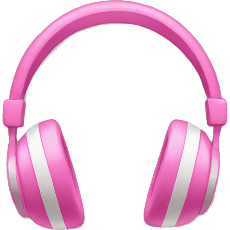 Pink headphones  emoji