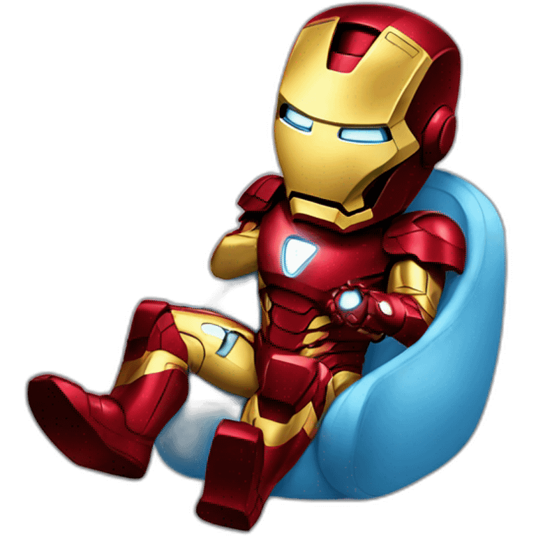 Iron man pooing emoji