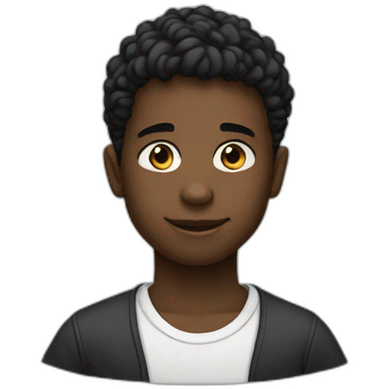 Boy-black-thin emoji