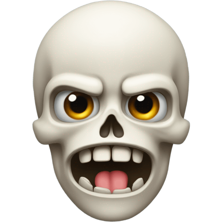 Skull emoji shocked emoji