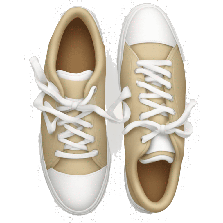 white and beige tennis shoes emoji