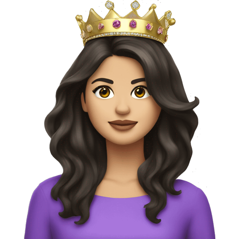 selena gomez with crown emoji