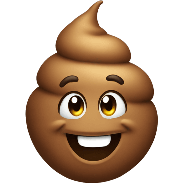 Poop smiling emoji