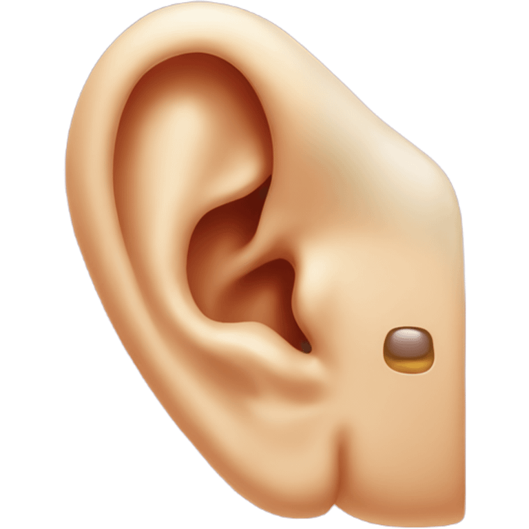 Ear with earwax emoji