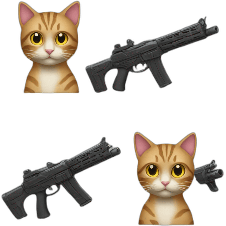 cat and gun emoji