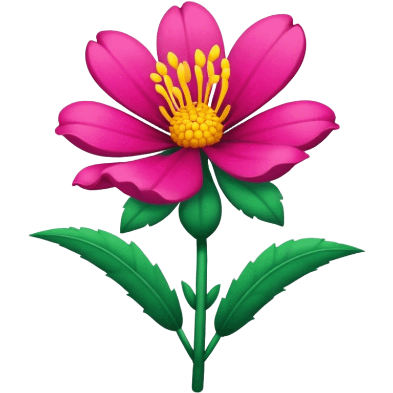 large colorful flower mexican emoji