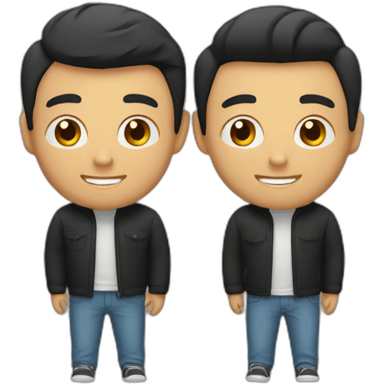 gay couple; latino and asian emoji