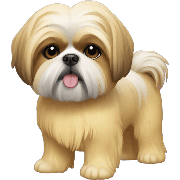 yellow short hair shih tzu emoji