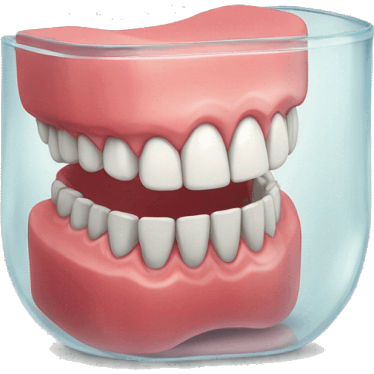 dentures in glass emoji