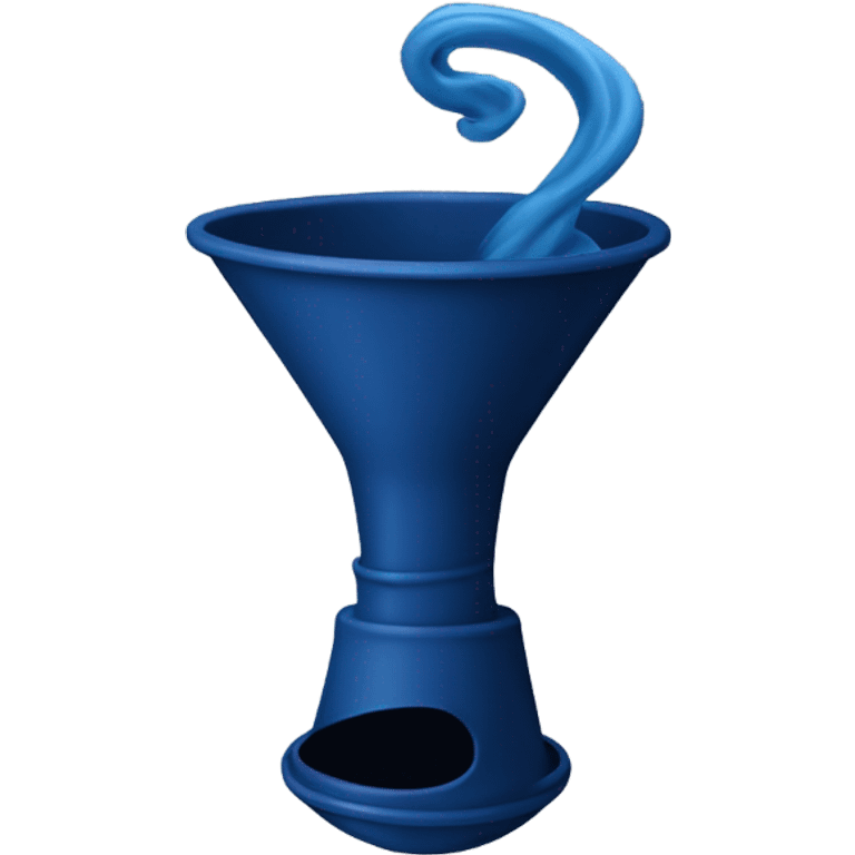 People are being sucked into a dark blue funnel emoji