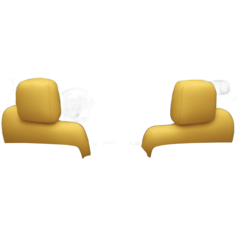 Inside car view from backseat emoji