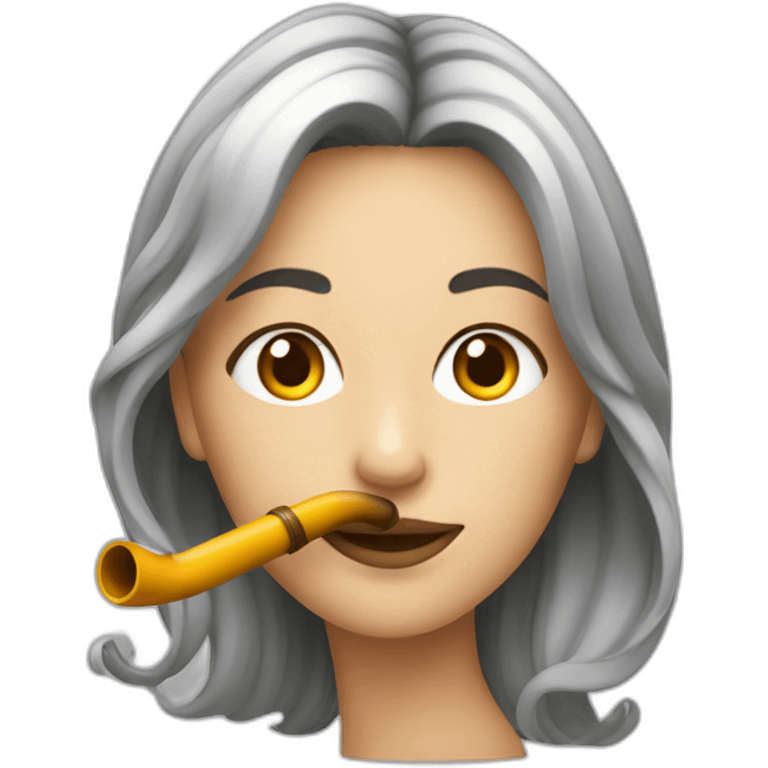 Femme qui fait une pipe emoji