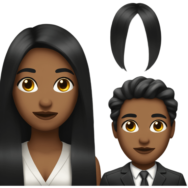 woman, face palming, brown skin, long black straight hair, makeup, lawyer  emoji