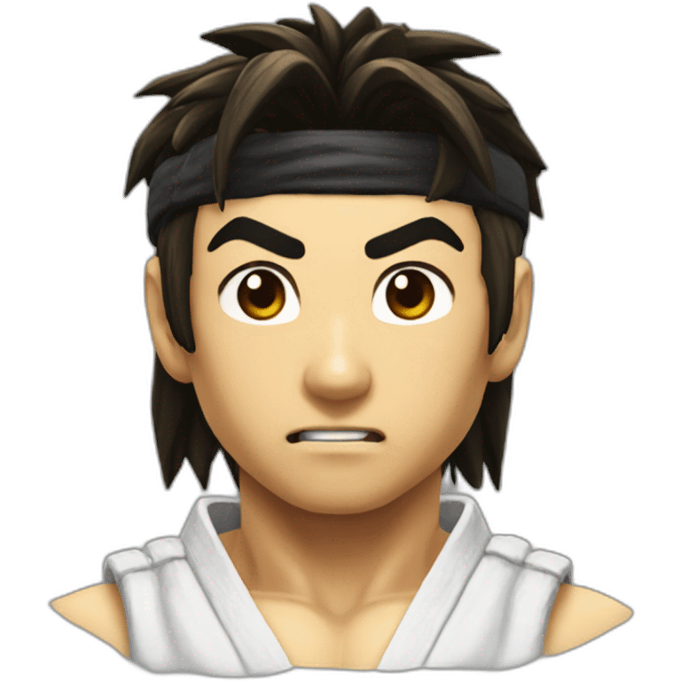 Ryu from street fighter third strike emoji