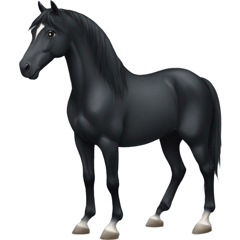 Black horse emoji