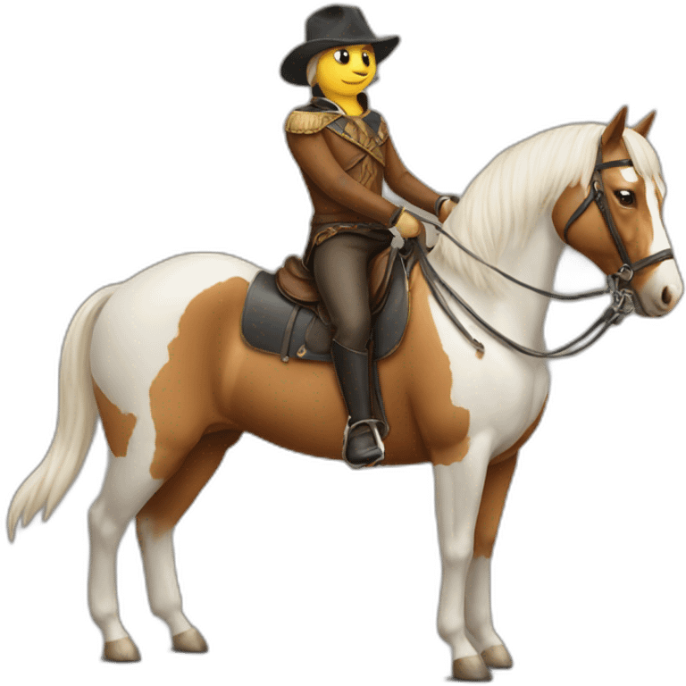 Cat on horse emoji