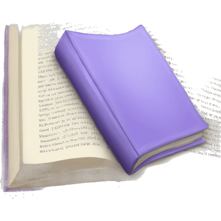 a lavender open book with no text emoji