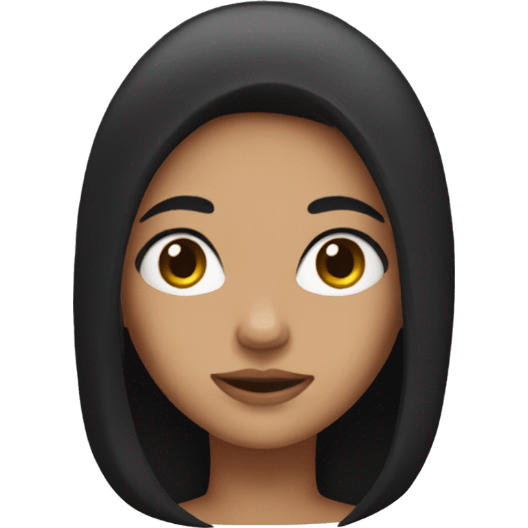 girl with black hair emoji