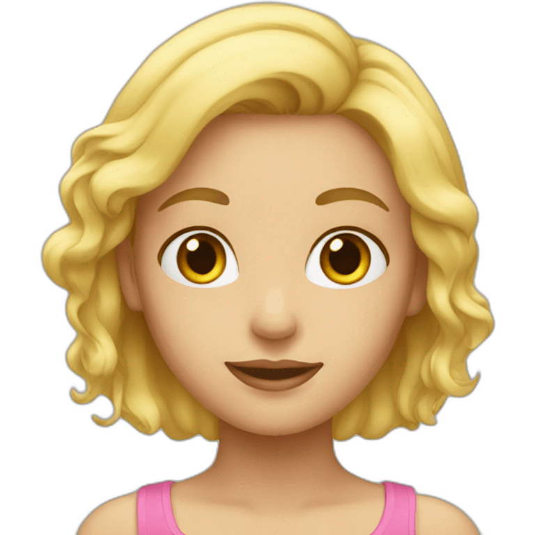 girl blond emoji