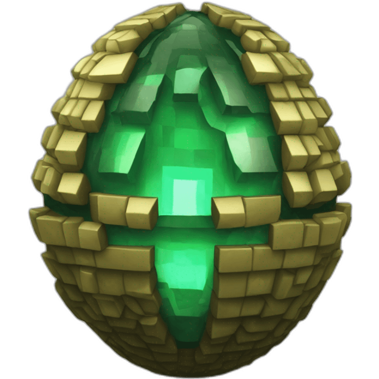 Minecraft dragon egg. Text above "Emperor" emoji