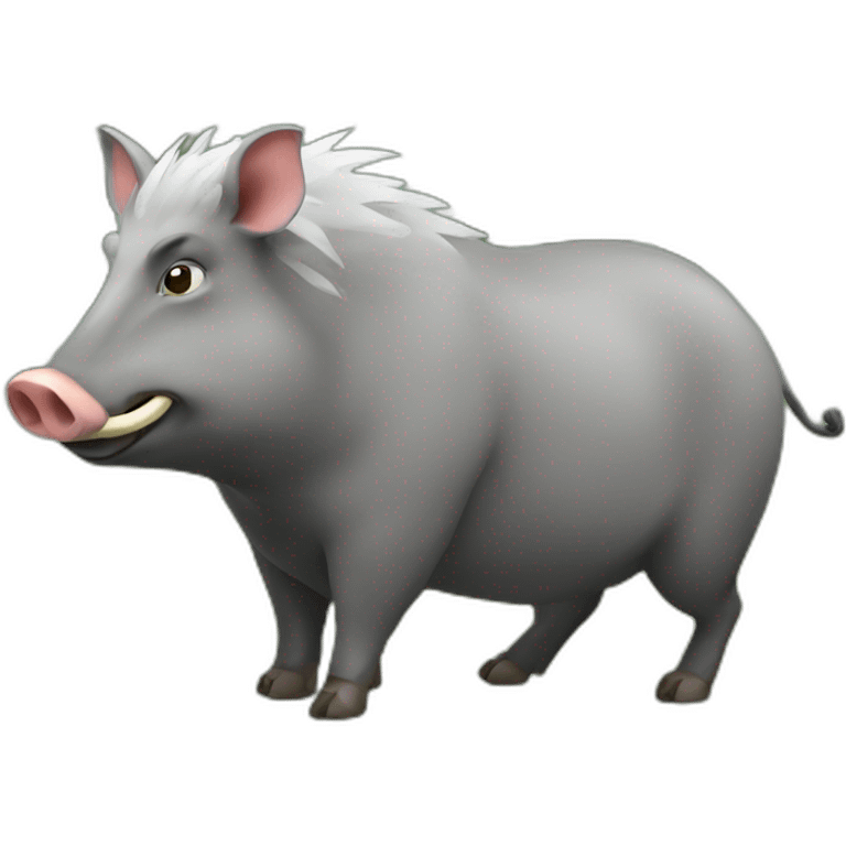 Giant Forest Hog With Tusks emoji