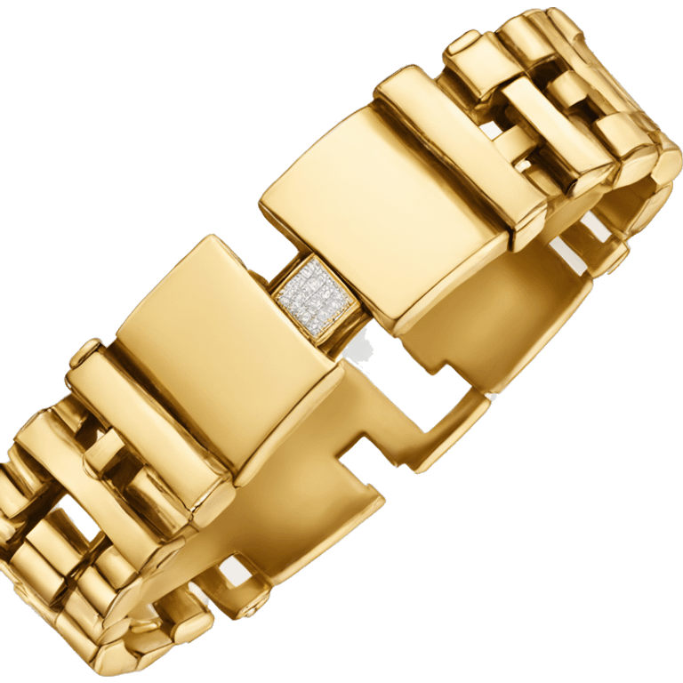 Golden cartier bracelat emoji