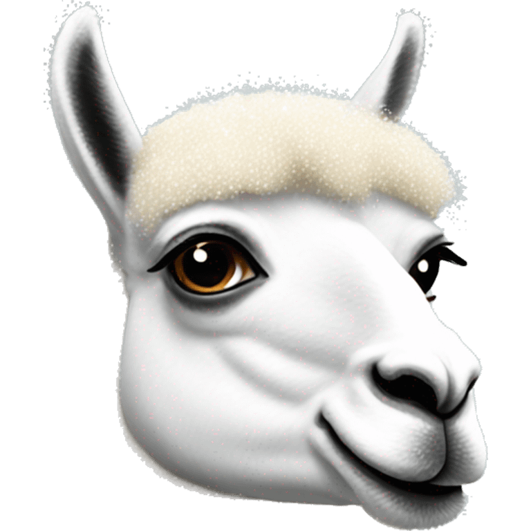 Sparkly lama emoji