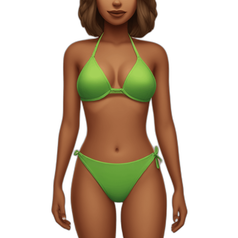 Shrek bikini emoji