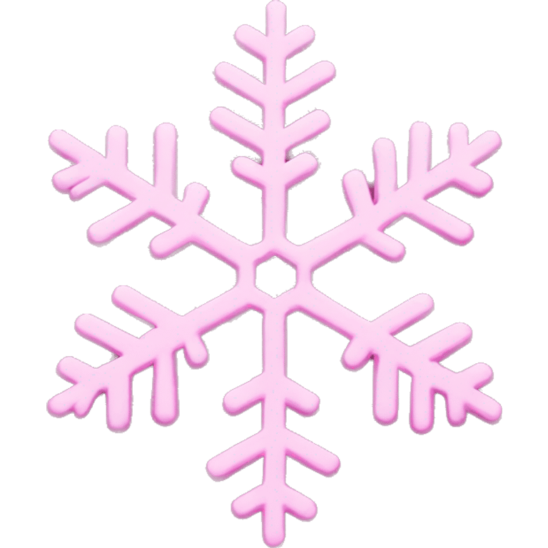 Pink snowflake emoji