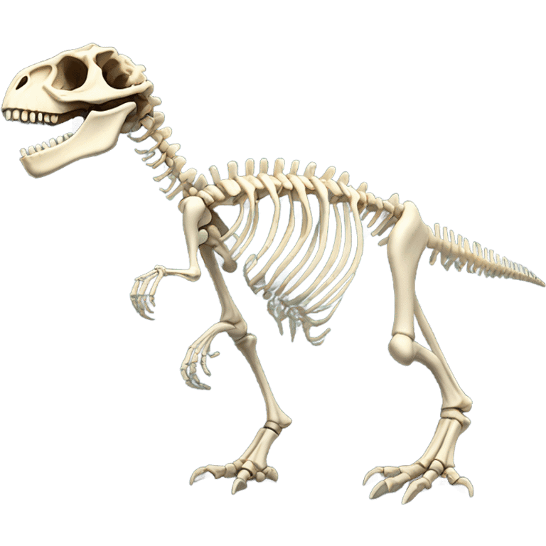 Skeleton dinosaur emoji