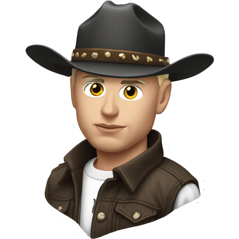 Eminem look like a cowboy emoji