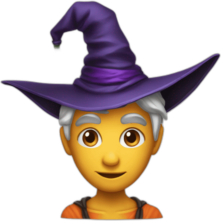 Halloween sorcière emoji