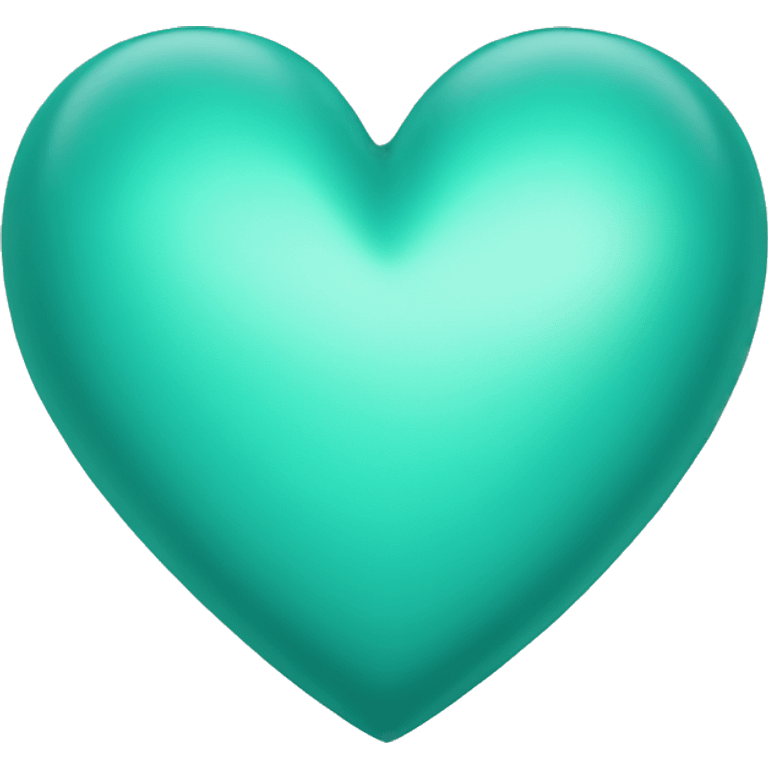 Teal heart emoji